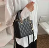 2024 Designer Leather Evening Bag - Womens Lattice Winter Shoulder Messenger Handbag