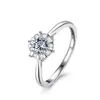 S925 Sterling Silver Ring for Woman Fashion Moissanite Ring Holiday Present till flickvän