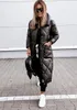 Kvinnors dike rockar långa jacka kvinnor 2023 casud jackor höst vinter varm avslappnad blixtlås mode ficka överrockar ytterkläder s-5xl