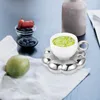 Zestawy naczyń stołowych Puchar Sunflower Office Water Retro Espresso Kubek dekoracyjny dom w domu ceramiczne impreza koncentratowa
