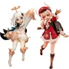 Anime manga 16cm genshin påverkar Klee figur Paimon action Ganyukeqinghu Tao figurkollektion Modelldocka leksak 230525