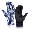 Luvas de ciclismo MotoCycling Camouflage Zipper Winter Men Mulheres Aquecedores de Mão Térmica Acessórios para Bicicletas à prova de vento