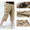 Shorts Leisure Summer Men's Casual Cotton Full Set of Multi Pocket Hot Air Military Men's Cargo Shorts P230524