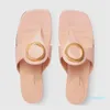 Women Sandals Designer Flip Flops Ladies Beach Slippers Blondie Flat Heel Thong Sandal Woman