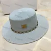 8 kleuren Zomer Strooien Hoed ontwerper caps Casquette Gras Gevlochten cap Voorzien Emmer Hoeden Mode Dames Strand Zonnehoed Unisex Triomfantelijke motorkap