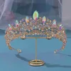 Другие модные аксессуары Diezi Элегантная принцесса ab crystal tiara crown для свадебных девушек роскошная свадебная королева фиолетовой аксессуары для волос.