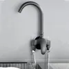 Mutfak muslukları pirinç kalınlaşmış duvara monte lavabo musluk döndürülebilir yıkama havzası ev ve soğuk su musluk tesisleri