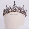 Tiaras Bridal Black Croون