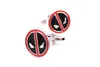 Cuff Links C-man Luxury Brand Superhero Pool Dead Pool Aço de Camisa de Presente de Casamento masculino Camisa de Cufflinks G220525