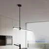 Lámparas colgantes modernas y creativas LED para cocina abierta, sala de estar, exposición, línea minimalista nórdica, decoración de oficina, accesorios de iluminación colgantes