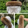 Sjaals DANKEYISI Raccoon bont kraag voor Parkas Coats Warm Natural Mink Scarf grote mannelijke jassen jas