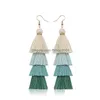 Dangle Chandelier Bohemian Mti Layered Fringe Statement Tassel Earrings For Women Fashion Jewelry Long Drop Mix Colors Delivery Dhxaw