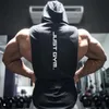 Hommes Débardeurs Mode Coton Chemises Sans Manches Gym Hoodies Top Hommes Fitness Shirt Bodybuilding Singlet Workout Vest 230524