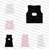 Dames brei tanktops sport crop top designer gebreide top zomer ademende yoga -vest