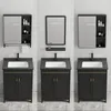 Badrumsvaskar Moderna Simple Slate Washcasin Cabinet kombinerat