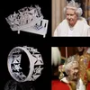 Andra modetillbehör Niushuya Gorgeous British Princess Elizabeth Queen Wedding Bridal Crown Tiaras Pageant Headpiece For Woman Hair Ornament J230525