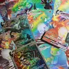 2023 Meilleures cartes Pokemon TCG Dot Flash HOLO Vmax Vstar GX MEGA EX Ultra Rare Rainbow Arceus DIY Charizard DX Packs de cartes Pokémon Cadeau brillant pour enfants