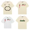 Hommes Femmes Broderie Designers Chemise Mode rouge vert Hommes S Casual T-shirts Homme Vêtements Street Designer Shorts Manches Vêtements T-shirts a3