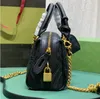 Designer Bag Womens Fashion Portable Shoulder Bag Vintage Gold chain Tote Bag Crossbody Bag Large Capacity Solid Color Handbag