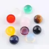 Luźne kamienie szlachetne naturalne koraliki bez otworu 6x4mm okrągłe kabochonowe tygrysy oko ametyst Rose kwarce lapis lazi agates opal bu331 Drop Deliv DHGN0