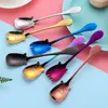 Cartoon Pig Shape Spoon Fork 304 Stainless Steel Home Tableware Ice Cream Dessert Spoon Children Spoons