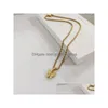 Pendant Necklaces Faceted Chain Butterfly Choker Necklace Twisted Rope For Women Summer Jewelry Drop Delivery Pendants Dhy3B