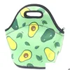 Lunch Boxes Bags 17 Colors Reusable Neoprene Tote Bag Handbag Insated Soft Bags With Zipper Design For Work School Fast Ship Drop De Dhha9