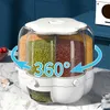 Botellas de almacenamiento Contenedor de alimentos Barriles de arroz Dispensador de cereales sellado Tanque Caja de granos Cocina 360 °