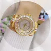 Montres-bracelets de luxe femme diamant montre Quartz Design mode cristal dames grand strass femmes Orologio Donna Relojes