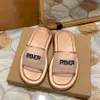 Slippers Designer Women Fashion Letter Bur Slides Luxury Summer Ladies Plateforme Sandale Sodal Sole Sliders Beach Chaussures