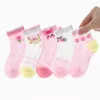 5 Paare/Charge Sommer Baumwolle Cartoon Fashion Network 2023 Frühling 1-12 Kinder Jugend Student Jungen und Mädchen Babysocken G220524