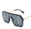 مصمم نظارة شمسية رجالي النظارات PC Lens Frame Frame UV400 Sun Proof Proof Glasses Fashion Printing F -Edgerize Adumbral for Beach Outdoor Fashion