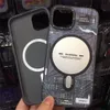サーキットボードの潮coolフロストペインティング保護袖のケース磁気ワイヤレス充電ケースiPhone 14 Pro Max Plus 13 12のアンチフォール保護バックカバー