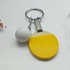 7 Color Sport Ping Pong Table Tennis Ball Badminton Bowling Ball Keychain Key Chain Keyring Key Ring Souvenir Gift