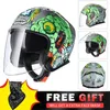 Motorcykelhjälmar BSDDP Hjälm Öppet ansikte Casco Moto Men Summer Scooter Motorcykel Riding Casque Dot