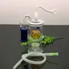 Tubi di fumo in Europa e in America Narghilè Bong Glass Rig Oil Water Bong Classico vetro esterno con nucleo di sabbia Filtro Bottiglia di fumo d'acqua