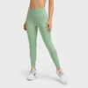 Active Pants Abs loli Sexig V-form Sport Fitness Workout Leggings Kvinnor Cross midje Gym Tights Yoga med fickor 7/8 Längd Aktivkläder