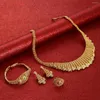 Necklace Earrings Set Amazing African Bridal Gold Color Ring Wedding Crystal Women Fashion Jewellery