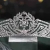 Altri accessori di moda Corone diadema di colore argento alla moda per la sposa Donna Ragazza Regina Principessa Diadema Accessori per capelli da sposa Strass di cristallo Jewe J230525