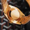 Designer Watch Automatic Mechanical Movement Men 40mm Diamond Wristwatch Classic Business rostfritt stål 904L armband Montre de Luxe gåva till pojkvän