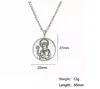 Collane con ciondolo Collana con pedanti vintage Vergine Maria Gioielli religiosi in acciaio inossidabile Regali per uomo Donna