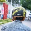 오토바이 헬멧 헬멧 모자 모자 킥 스쿠터 용품 용 자전거 오픈 페이스 반 헬멧 전기 자전거 레트로를위한 빈티지 안전 캡