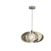 Hängslampor personlighet kreativ restaurang ljuskrona silver postmodern minimalistisk design matbord bar rostfritt stål