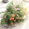 Decorative Flowers Artificial Daisy Fake Plant Greenery Plastic Faux Daisies UV Resistant For Vase Arrangements Cemetery Outdoor Decoration