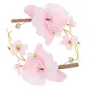 Flores decorativas 2 PCs Dama de honra Boutonniere Mens Acessórios Casal Corsages Decoração de casal