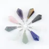 Anhänger Halsketten Naturstein Anhänger Wicca Sechseck Perlen Pendelschmuck Amethyste Aventurin Kristall Opal Quarz Bn449 Drop Deliv DHSMU