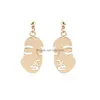 Dangle Chandelier Newest Designer Face Earrings Statement Drop For Women Girls New Fashion Jewelry Ins Style Delivery Dhzak