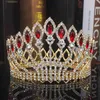 Andere mode -accessoires Crystal Barokke tiara Crowns Rhinesotne Queen Bruidal Diadeem vrouwen Pageant Prom kopstuk Bruiloft Haar Sieraden Accessoires J230525