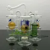 Tubi di fumo in Europa e in America Narghilè Bong Glass Rig Oil Water Bong Classico vetro esterno con nucleo di sabbia Filtro Bottiglia di fumo d'acqua