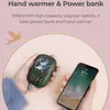 Cell Phone Power Banks Liberfeel Hand Warmer 10000mah Power Bank Portable Étudiant Chauffage Électrique Affichage Numérique Powerbank 52 Warmer Pour Femmes Filles G230525